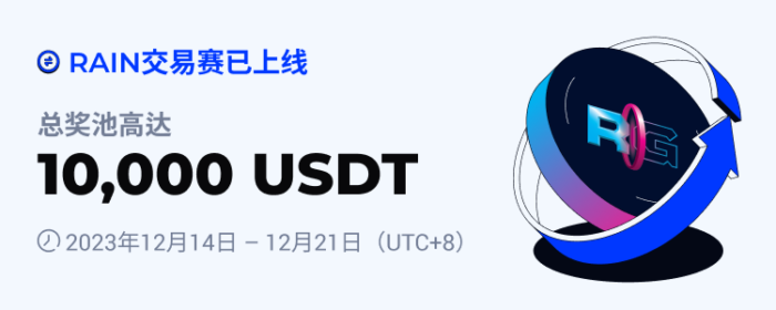 图片[1] - 火币HTX将于2023年12月14日上线RAIN交易赛，交易瓜分10,000 USDT
