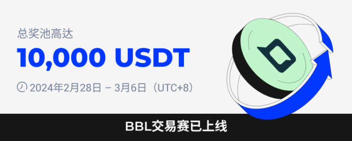 图片[1] - 火必：火币HTX将于2024年2月28日上线BBL现货杠杆交易赛，交易瓜分10,000 USDT